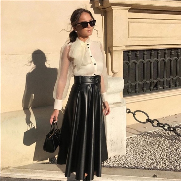 NWT Zara Organza Blouse - Picture 6 of 10